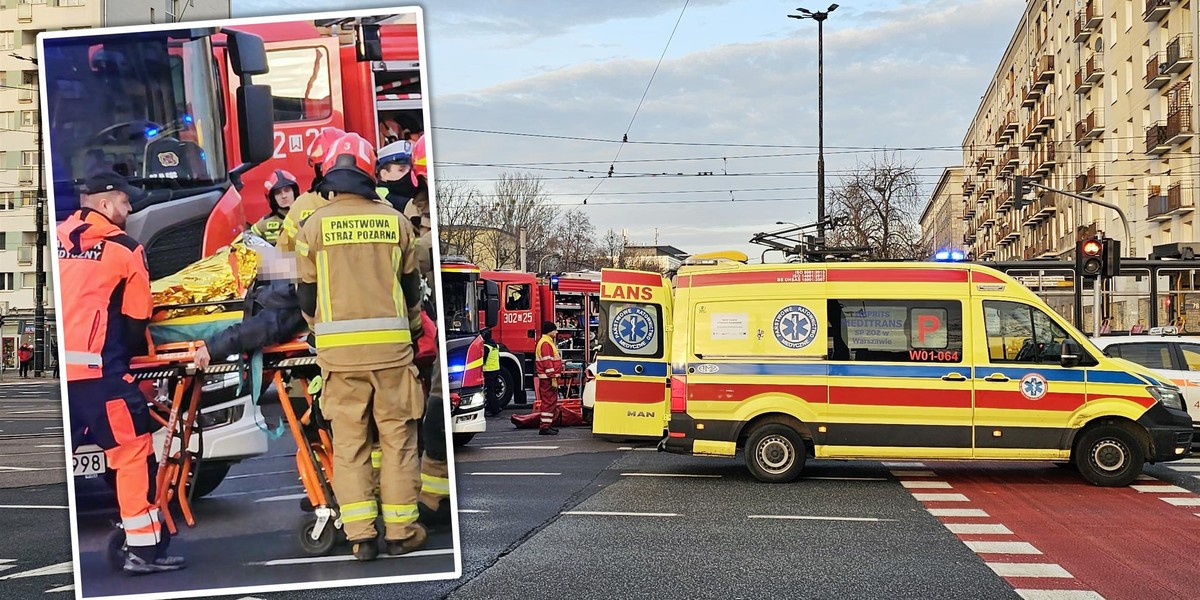 Tragiczny wypadek na warszawskiej Ochocie tramwaj uderzył w