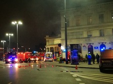 Wrocław: Pożar w budynku Dworca Świebodzkiego. Są ranni
